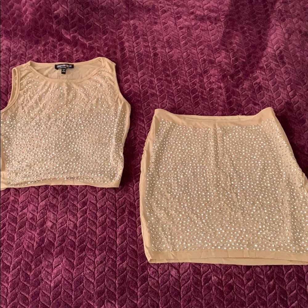 Fashion Nova 2 Piece Bling Set